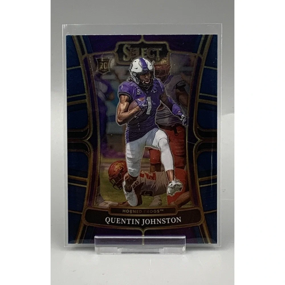 QUENTIN JOHNSON RC 2023 Panini Select Draft‎ Picks Base Rookie TCU - CHARGERS